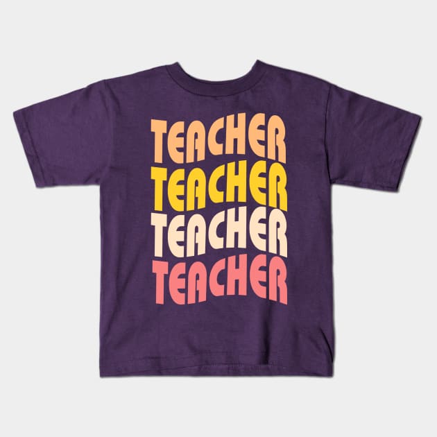 Art Teacher Design Kids T-Shirt by Teesquares